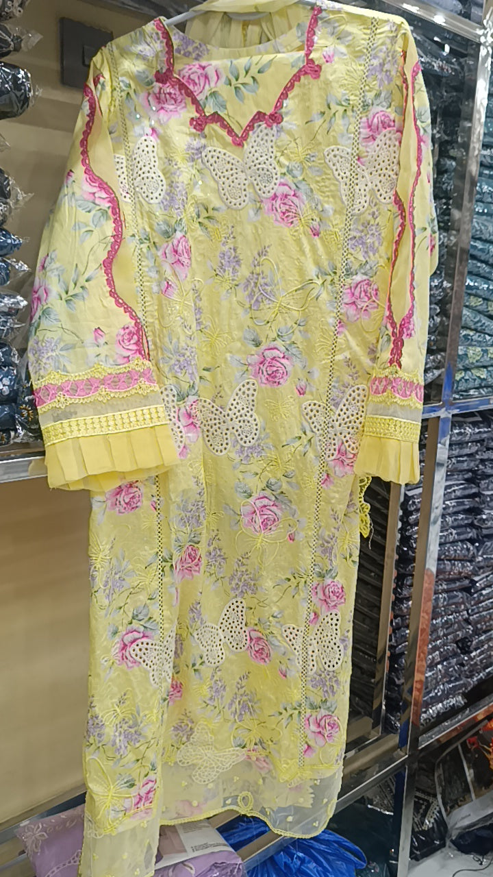 3pc butterfly yellow