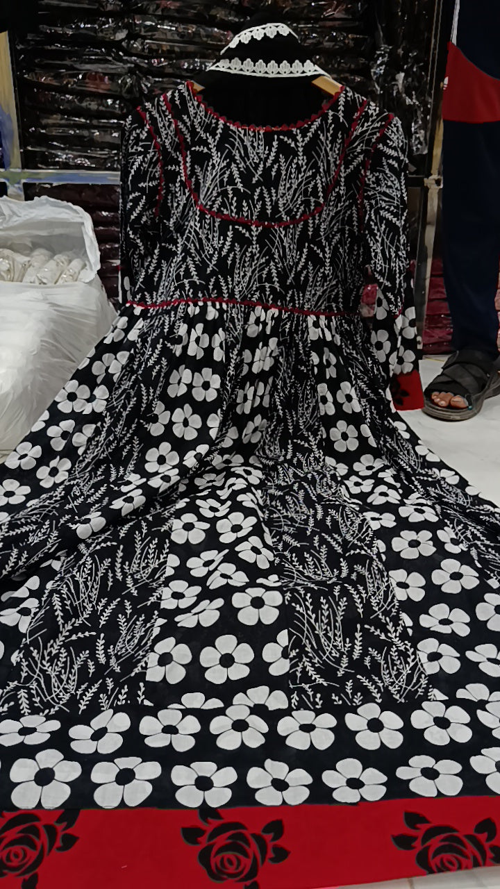 3pc Dananeer frock lawn