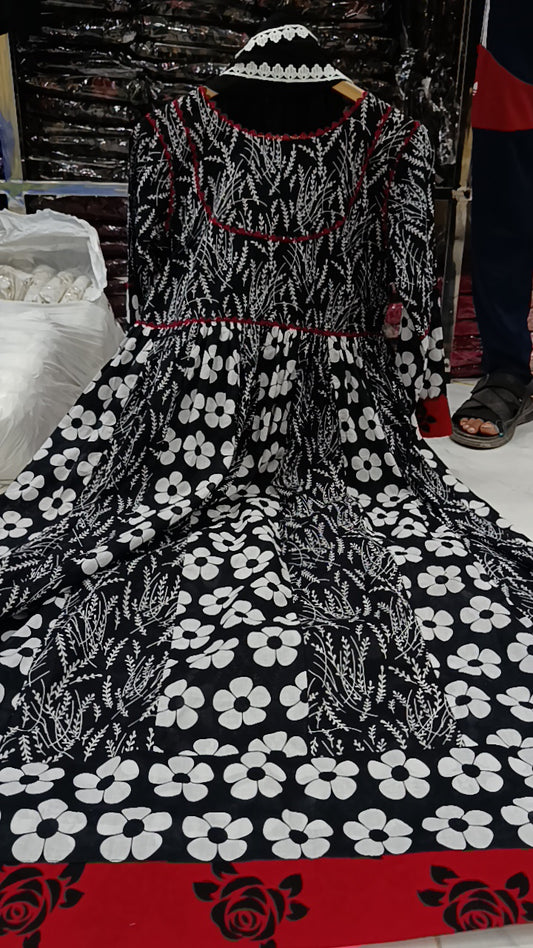3pc Dananeer frock lawn