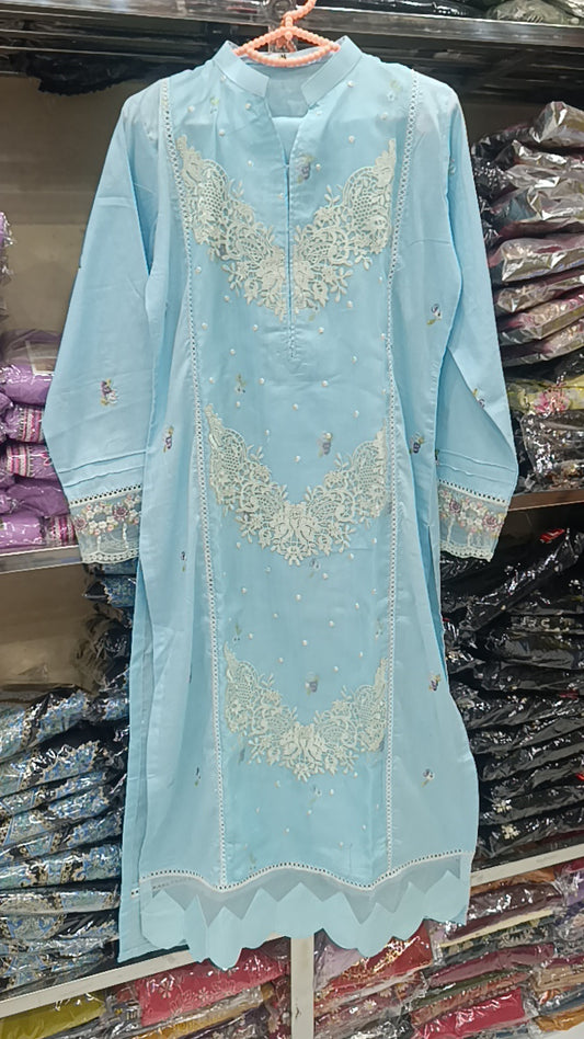 2pc Gulnaar sky blue