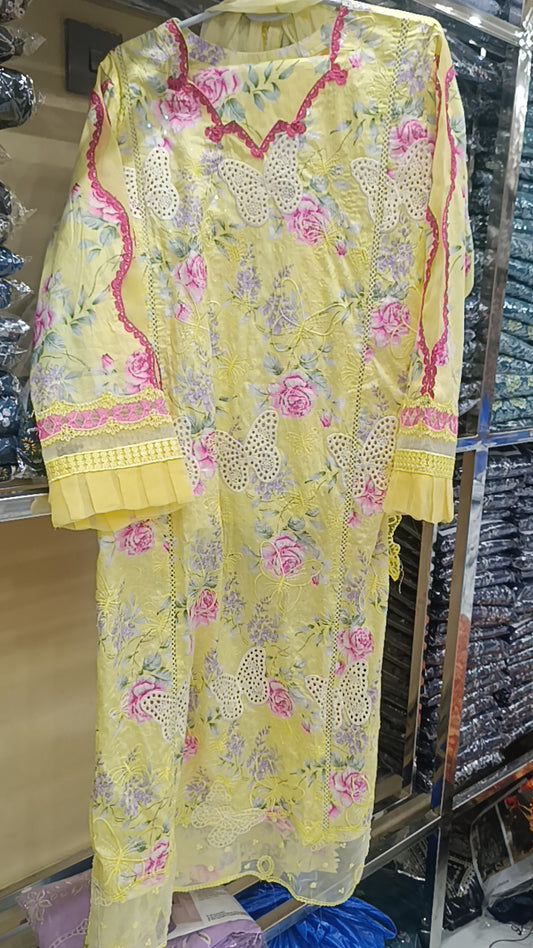 3pc butterfly yellow