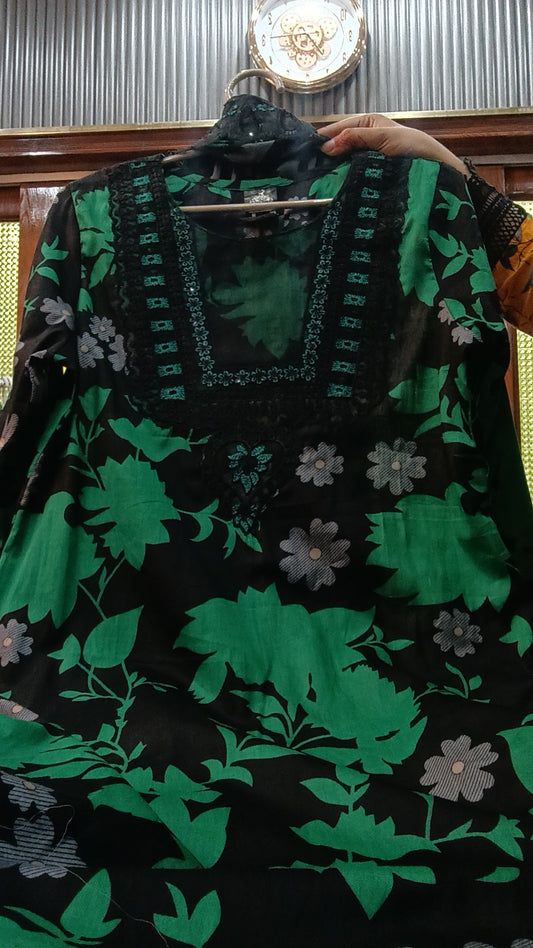 3 pc Roshan green black